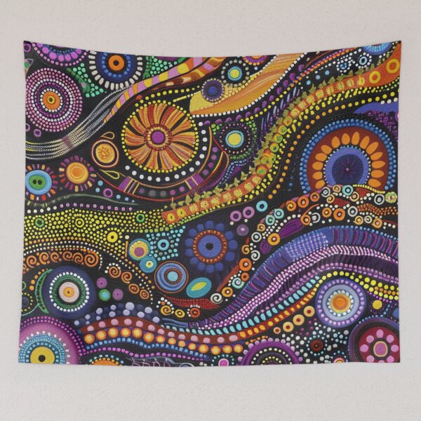 Item preview, Aboriginal Inspired Dot Art - Australian Native Pattern designed and sold by GrinGalore.