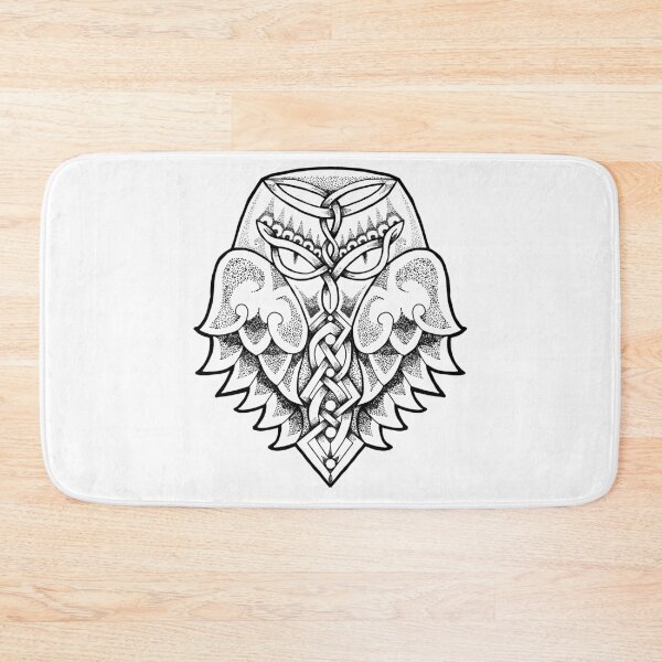 Item preview, Celtic Knot Dotwork Owl - Black designed and sold by BassInstinct.