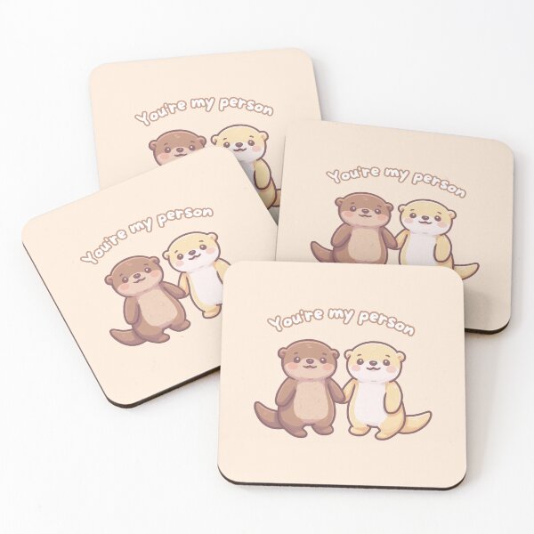 Item preview, You're my person kawaii otters designed and sold by CollieCreates.