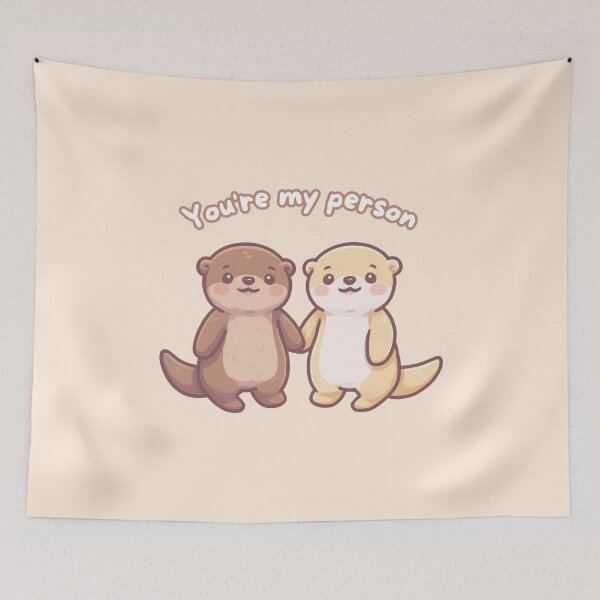 Item preview, You're my person kawaii otters designed and sold by CollieCreates.