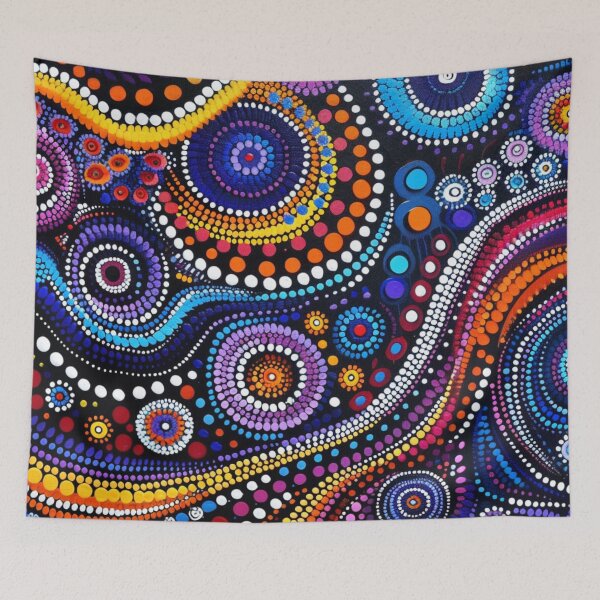 Item preview, Aboriginal Inspired Dot Art - Australian Intricate Pattern designed and sold by GrinGalore.