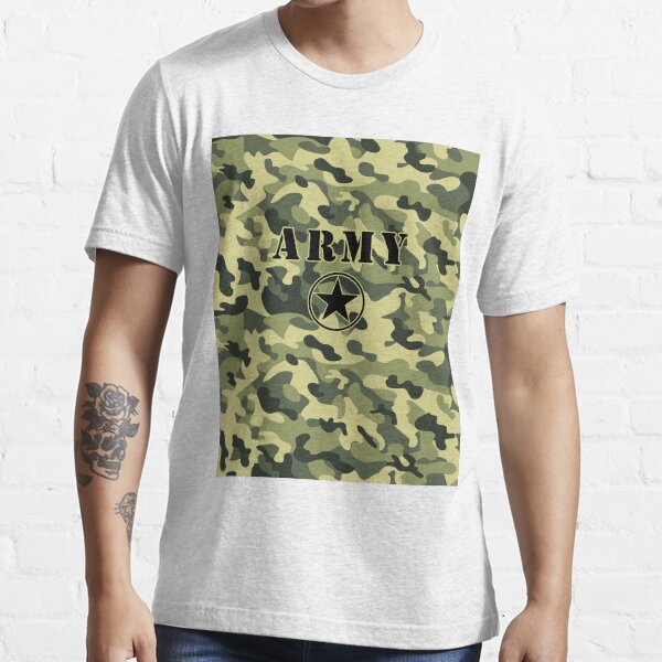 "Vintage US Army Camouflage Tshirt" Tshirt for Sale by artbaggage