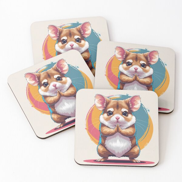 Item preview, Zen Chinchilla Drawing: "Just Chinchillin’ in Lotus Pose" – Funny Meditation Chinchilla Design designed and sold by FindYouByZ.