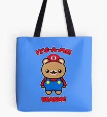 Bear Cute Funny Kawaii Mario Parody Tote Bag