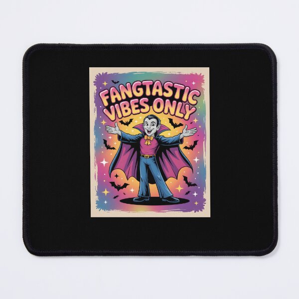 Item preview, Retro Vampire in Disco Outfit with Bats – Fangtastic Vibes Only Funny Halloween Design designed and sold by MissRasheedHam.