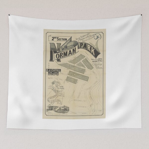 Item preview, 1887 The Norman Park Estate, Second Section, Vintage Suburb Map, Historical Map, Real Estate Map designed and sold by housedetective.