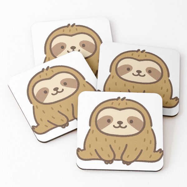 Item preview, Slo-Mo Cuteness – Adorable Kawaii Sloth Illustration designed and sold by Ericaholicgifts.