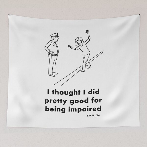 Item preview, Funny Police Sobriety Test Quote Shirt designed and sold by Silent Light Studio.