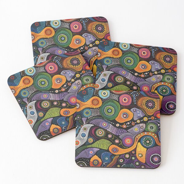 Item preview, Aboriginal Inspired Dot Art - Vivid Dreamtime Stories designed and sold by GrinGalore.