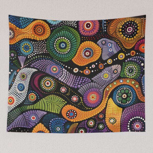 Item preview, Aboriginal Inspired Dot Art - Vivid Dreamtime Stories designed and sold by GrinGalore.
