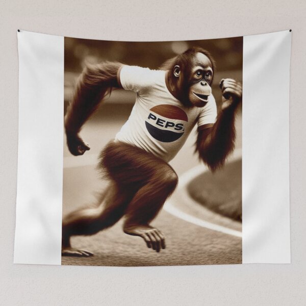 Item preview, "PEPSsss-Powered Primate: The Orangutan Sprint of Soda Fame!" designed and sold by Print Fiction.