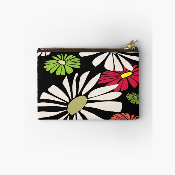 Item preview, Daisy Playful Retro Daisies - Colorful Floral Black designed and sold by P2GSimplyLife.