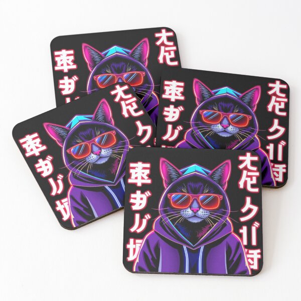 Item preview, Glowing Feline in Urban Neon Style designed and sold by Iuqiune.