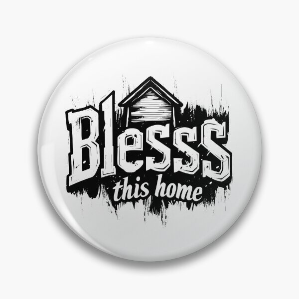Item preview, Blesss This Home – Rustic Black and White Inspirational Lettering Design designed and sold by inkoutninja.