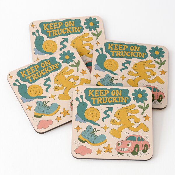 Item preview, Keep On Truckin' Retro Journey designed and sold by zzz888.