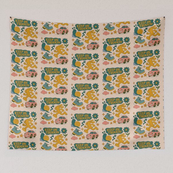 Item preview, Keep On Truckin' Retro Journey designed and sold by zzz888.