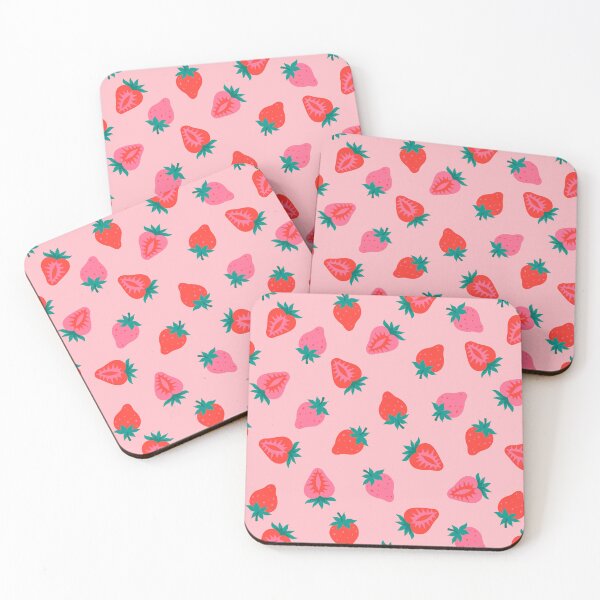 Item preview, strawberries and strawberry halves designed and sold by burbura.