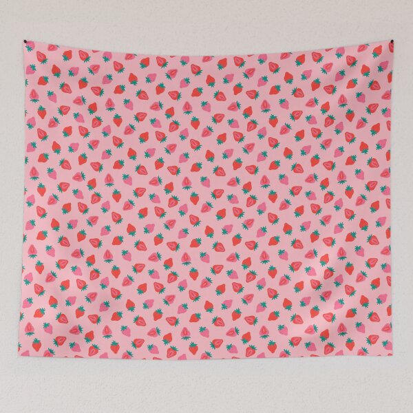 Item preview, strawberries and strawberry halves designed and sold by burbura.