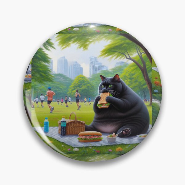 Item preview, Cat have a picnic in Lumpinee Park Thailand designed and sold by ParateePShop.