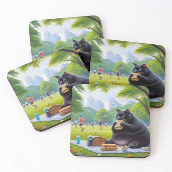 Item preview, Cat have a picnic in Lumpinee Park Thailand designed and sold by ParateePShop.