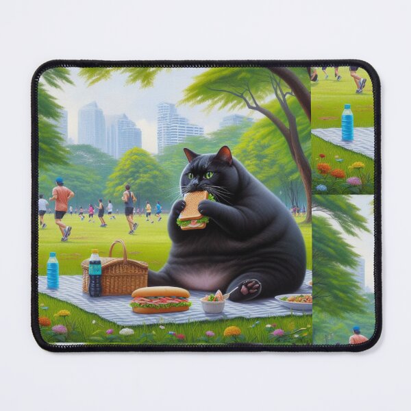 Item preview, Cat have a picnic in Lumpinee Park Thailand designed and sold by ParateePShop.