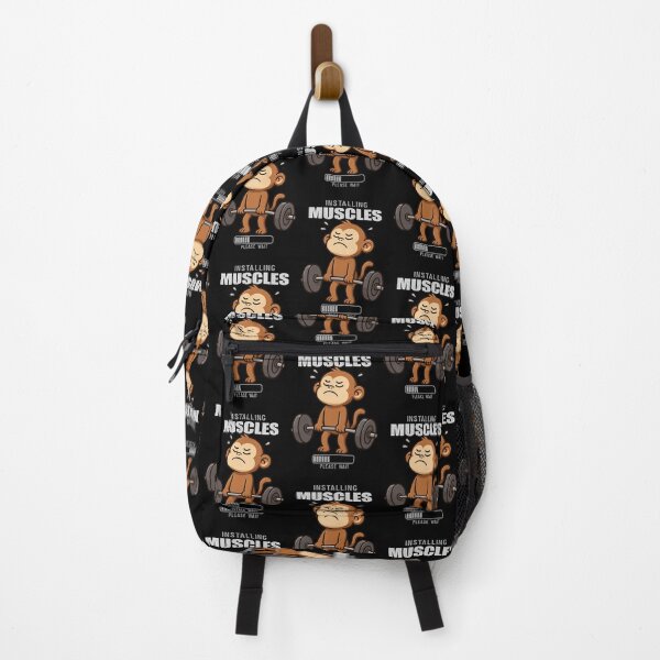 Item preview, Funny Monkey Installing Muscles Deadlift Workout Fitness Boys Girls Kids designed and sold by rafaeltto.