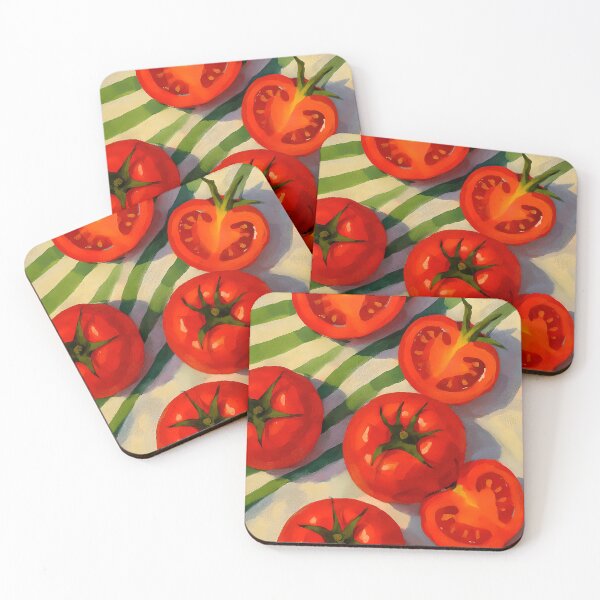Item preview, Fresh Tomatoes on Striped Cloth designed and sold by paulrommer.