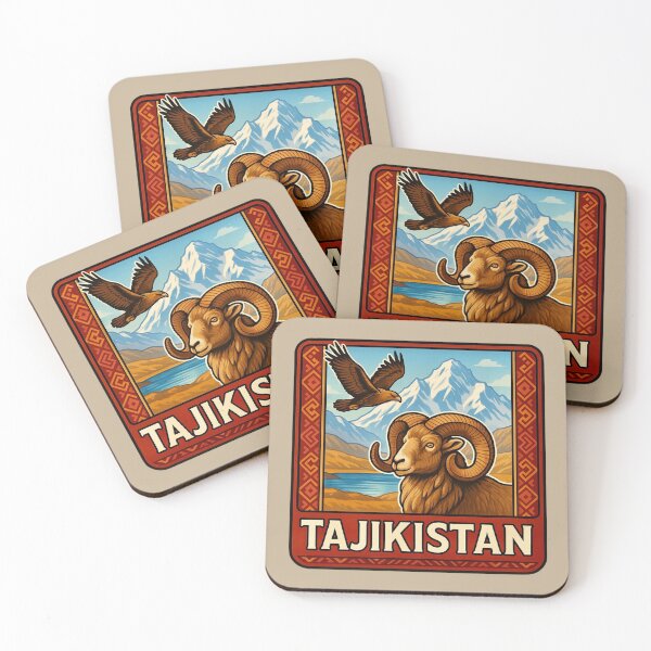 Item preview, Tajikistan Wildlife - Marco Polo Sheep & Vulture designed and sold by Myra365Art.