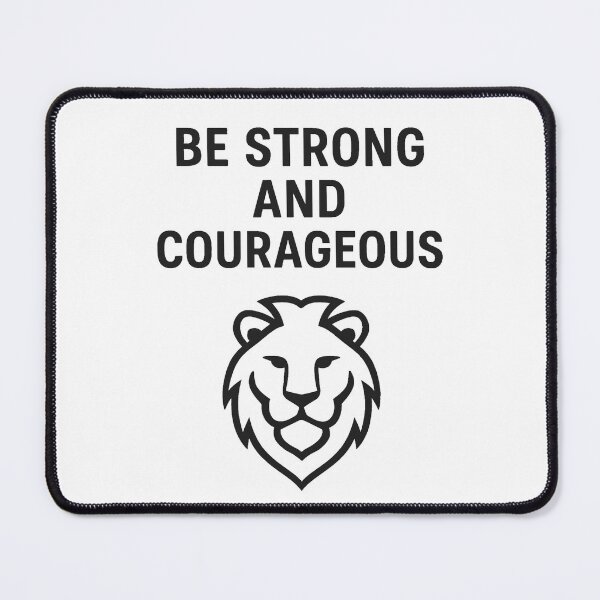 Item preview, Be Strong and Courageous designed and sold by TheWonkyEaselCo.