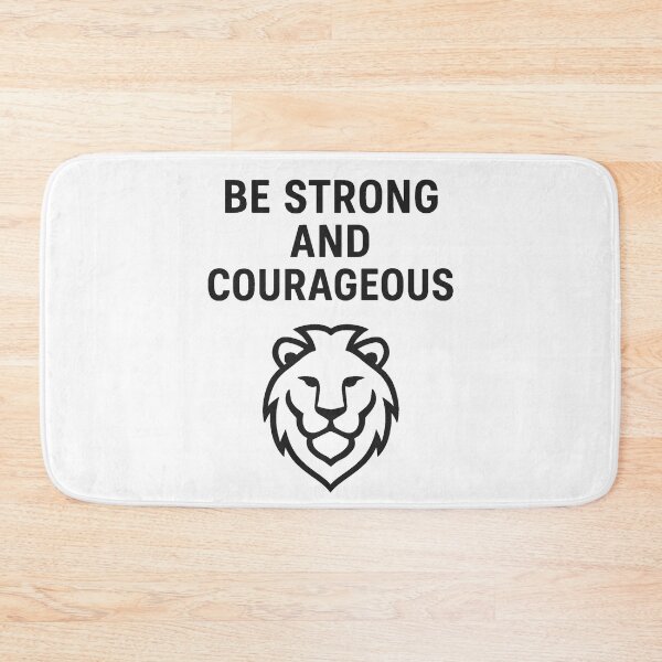 Item preview, Be Strong and Courageous designed and sold by TheWonkyEaselCo.