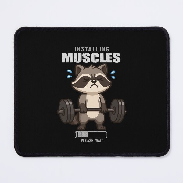 Item preview, Funny Raccoon Installing Muscles Deadlift Workout Fitness Boys Girls Kids designed and sold by rafaeltto.