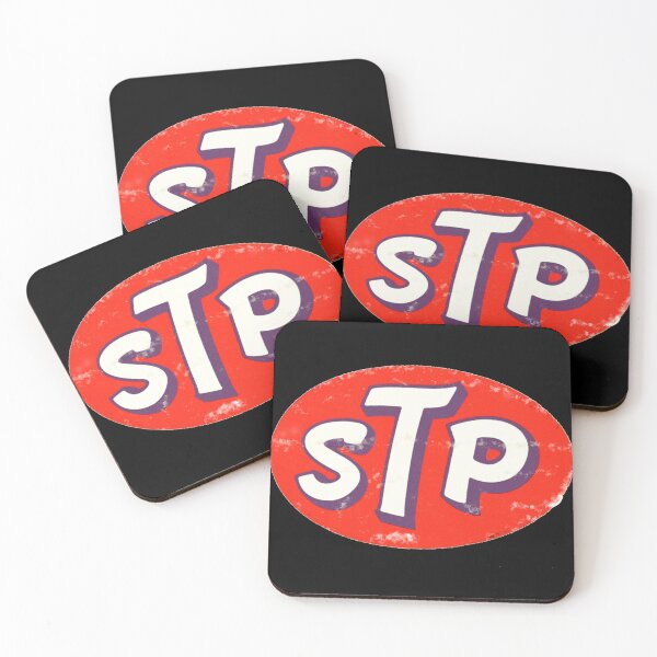 Item preview, Vintage Sixties / Seventies retro STP motor racing oil - distressed relic look Cliff Booth / Brad Pitt cult movie T Shirt Logo ( Scientifically Treated Petrol)  designed and sold by Kludoman.