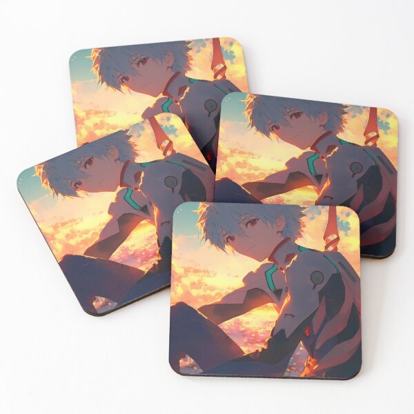Item preview, Kaworu Nagisa Neon Genesis Evangelion Anime Ethereal Sunset Pilot designed and sold by earlobejerk.