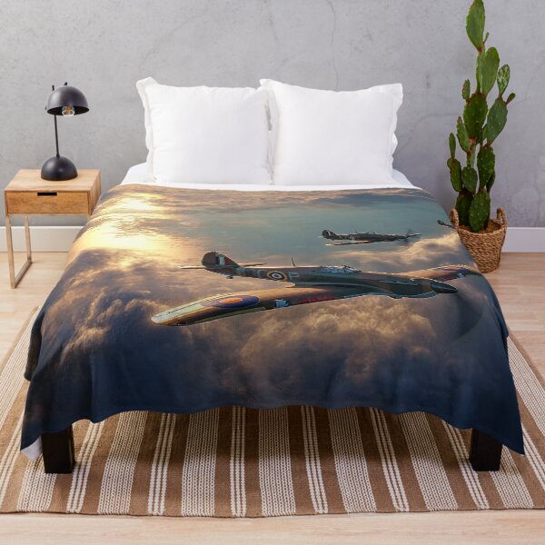 Item preview, RAF Hurricane Formation Shadows on the Sea designed and sold by Skyframe Aviation.
