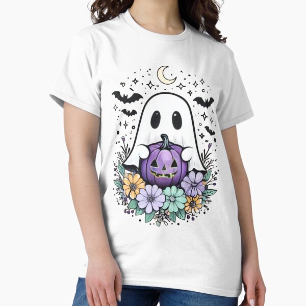 Item preview, Cute Ghost with Halloween Pumpkin designed and sold by AwesomeBeyondLimits.