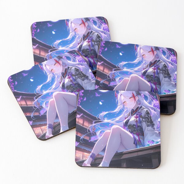 Item preview, Azur Lane Prinz Eugen AzurLane Game Yukata Wisteria Lanterns Night Glow designed and sold by earlobejerk.