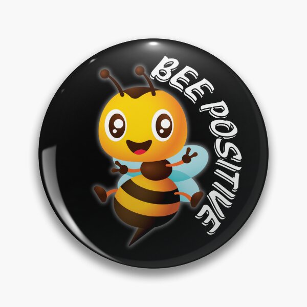 Item preview, Bee Positive – Cute Happy Bee Illustration designed and sold by MomentumbyOla.