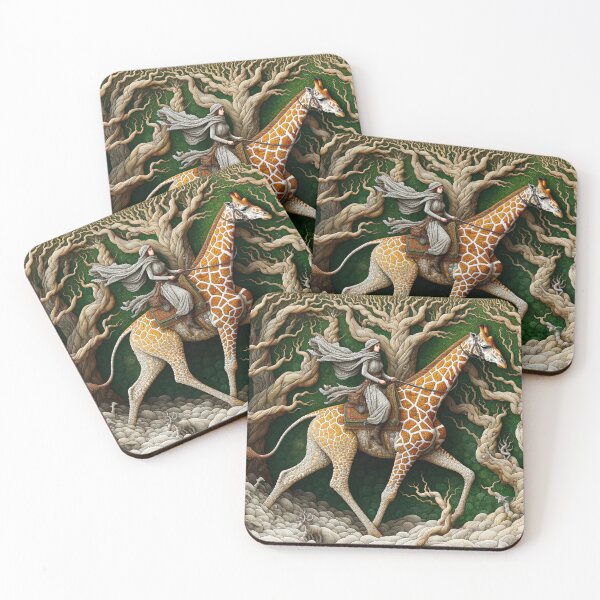 Item preview, Giraffe Riding designed and sold by M-Y-A-R-T-.