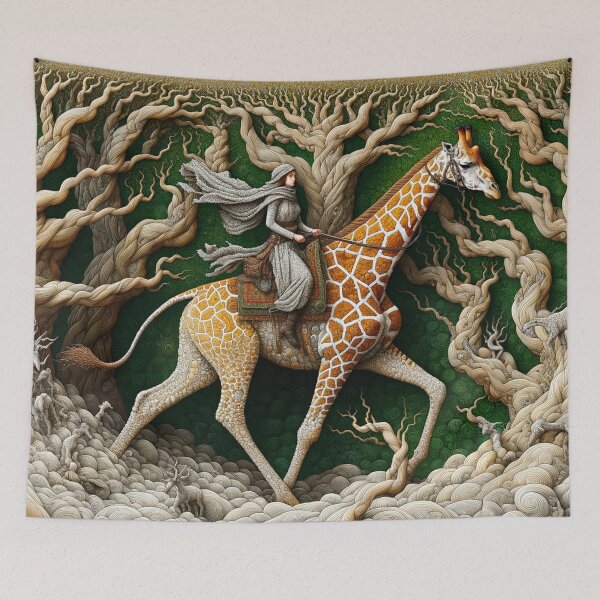 Item preview, Giraffe Riding designed and sold by M-Y-A-R-T-.