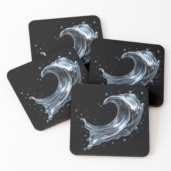 Item preview, Liquid Metal Wave – Frozen in Motion designed and sold by ArcadiaSilence.