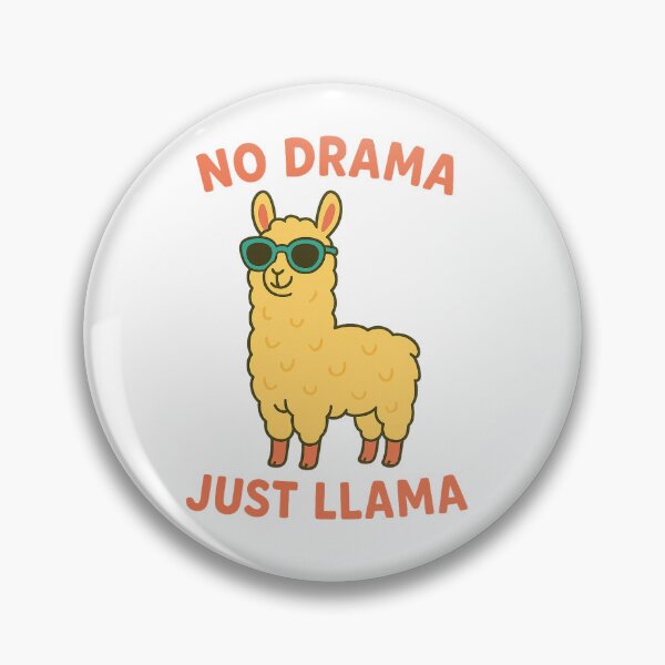 Artikelvorschau, No Drama Just Llama – Cute Minimal Llama with Sunglasses entworfen und verkauft von Sara Raad.