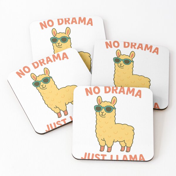 Item preview, No Drama Just Llama – Cute Minimal Llama with Sunglasses designed and sold by Sara Raad.