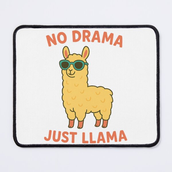 Item preview, No Drama Just Llama – Cute Minimal Llama with Sunglasses designed and sold by Sara Raad.