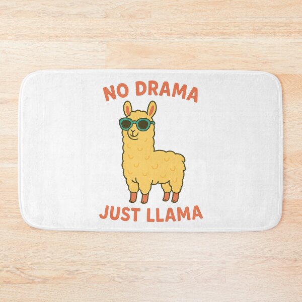Item preview, No Drama Just Llama – Cute Minimal Llama with Sunglasses designed and sold by Sara Raad.