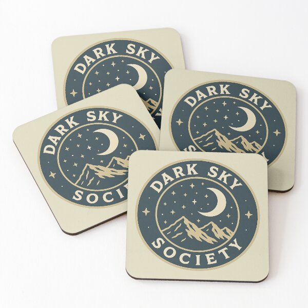 Item preview, Dark Sky Society – Retro Stargazer Badge designed and sold by MarCinu Art.