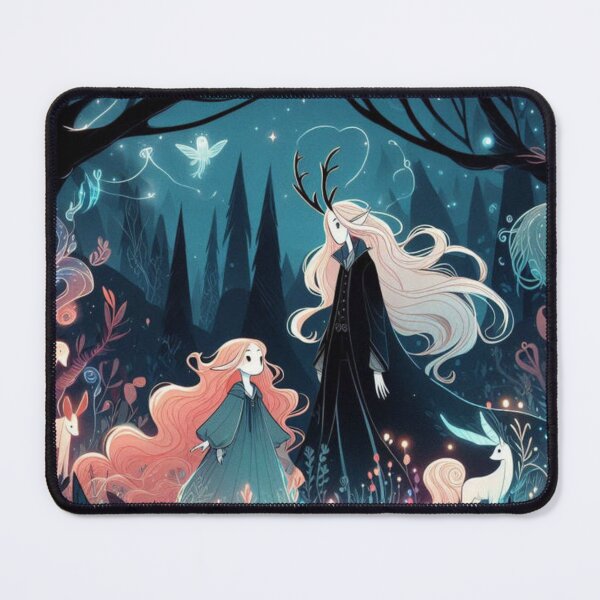 Item preview, Queen with her princess at a colorful forest classical designed and sold by Sam-DesignMart.