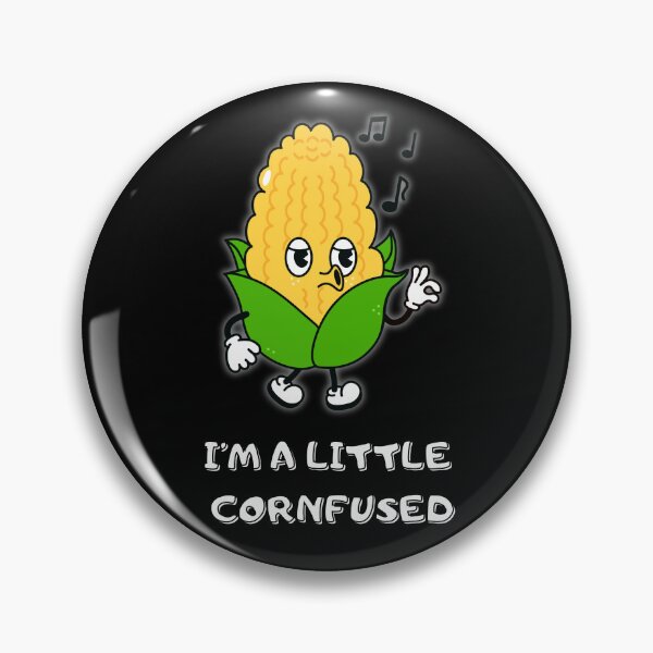 Item preview, I’m a Little Cornfused – Funny Cute Corn Pun Illustration designed and sold by MomentumbyOla.