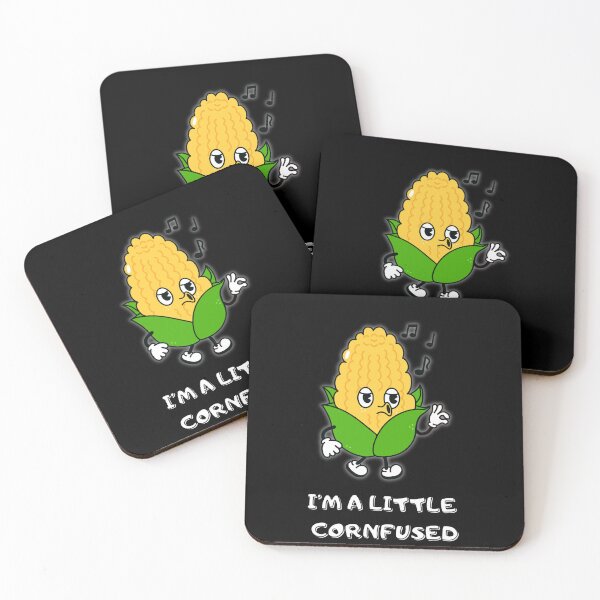Item preview, I’m a Little Cornfused – Funny Cute Corn Pun Illustration designed and sold by MomentumbyOla.