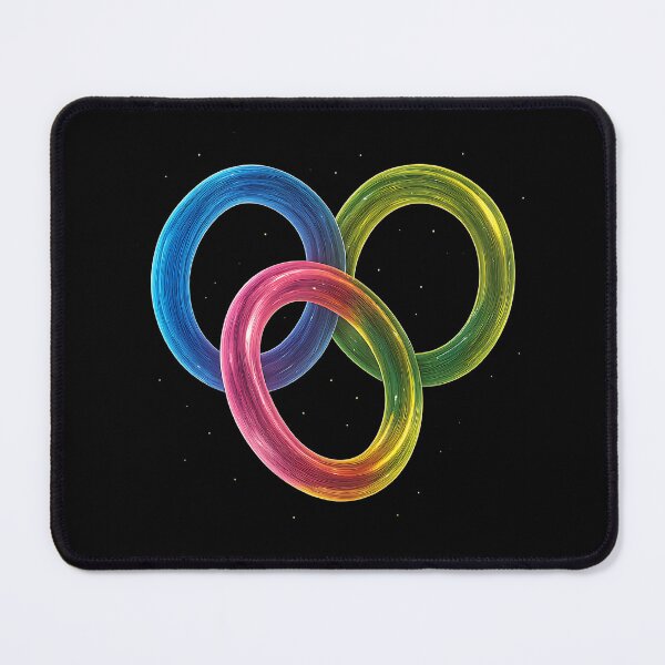 Item preview, Neon Infinity – Glowing Rings in Motion designed and sold by ArcadiaSilence.
