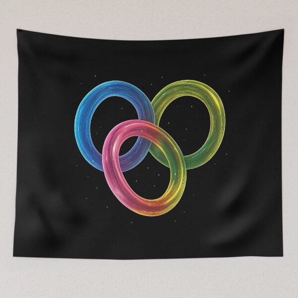 Item preview, Neon Infinity – Glowing Rings in Motion designed and sold by ArcadiaSilence.